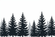 Majestic Pine Trees Silhouette, an Illustration by Amazin_art (Thumbnail 2 of 9)