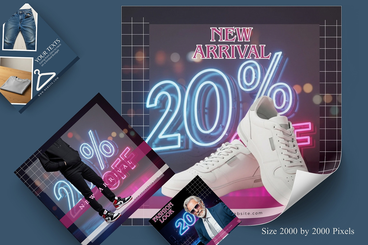 Editable Clothing 5 Poster PK, a Branding & Logo Template by Aban's World (Photo 5 of 7)