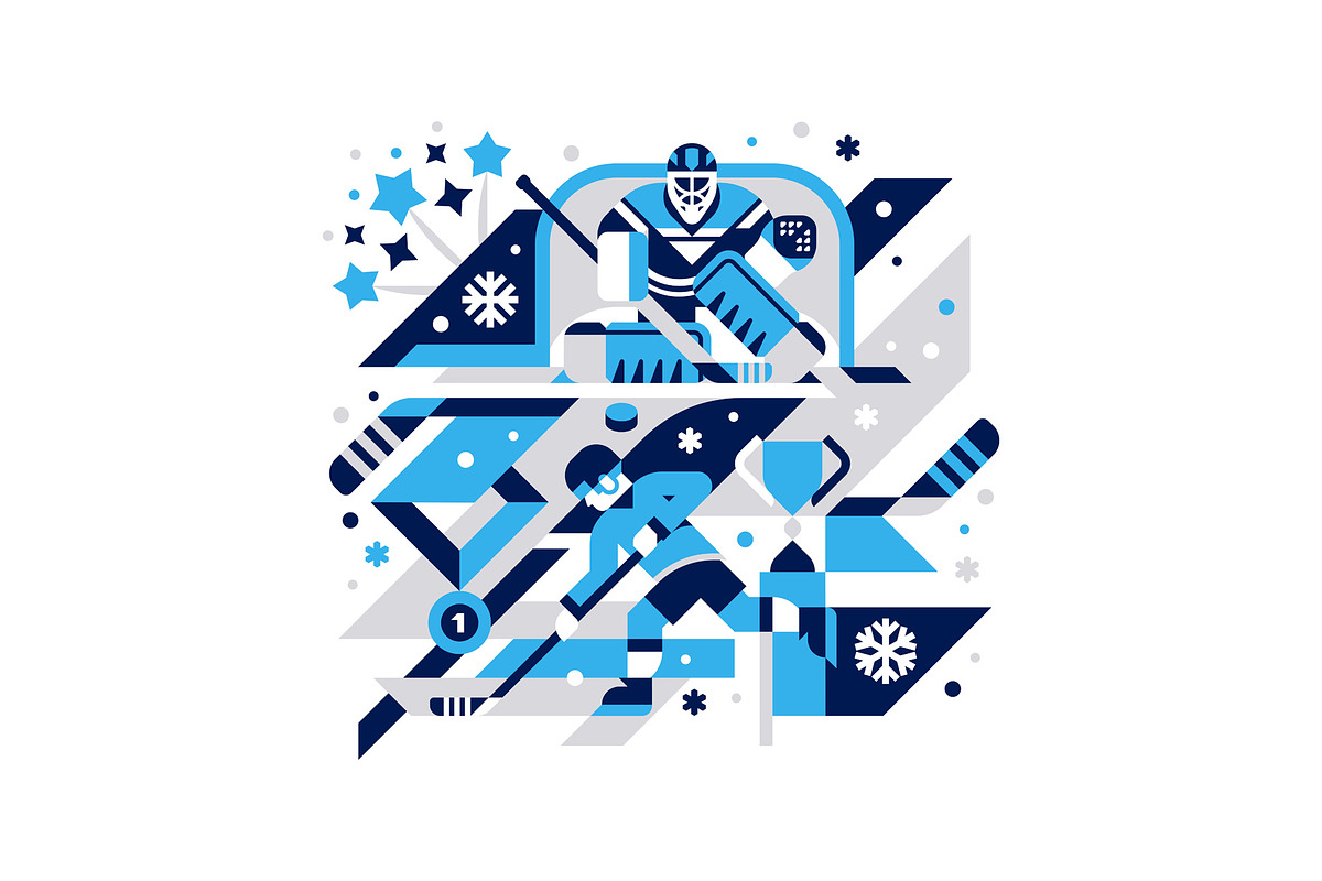 Ice Hockey, an Object Illustration by Alexey Boychenko (Photo 5 of 9)