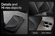 Apple iPhone 15 Pro Mockup, an iPhone Mockup by Illustraly Design (Thumbnail 5 of 8)