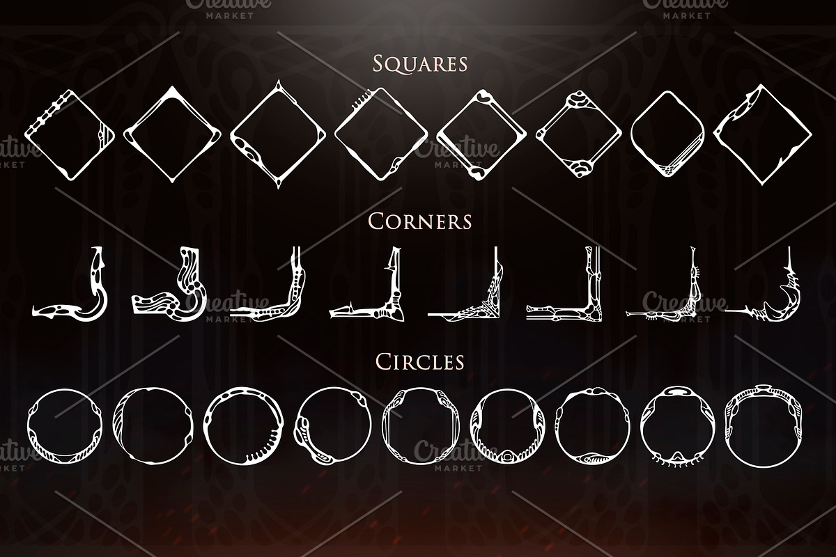 Biopunk UI Set, an Object Illustration by Olga Ryzychenko (Photo 6 of 8)