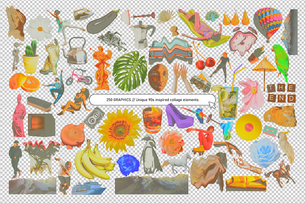 90s Collage Low Ink Kit, an Object Graphic by angelainthefields (Photo 3 of 13)