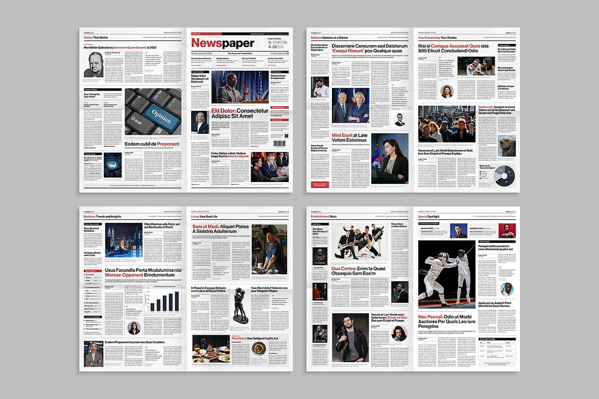 Newspaper, a Magazine Template by BrandPacks (Photo 2 of 7)