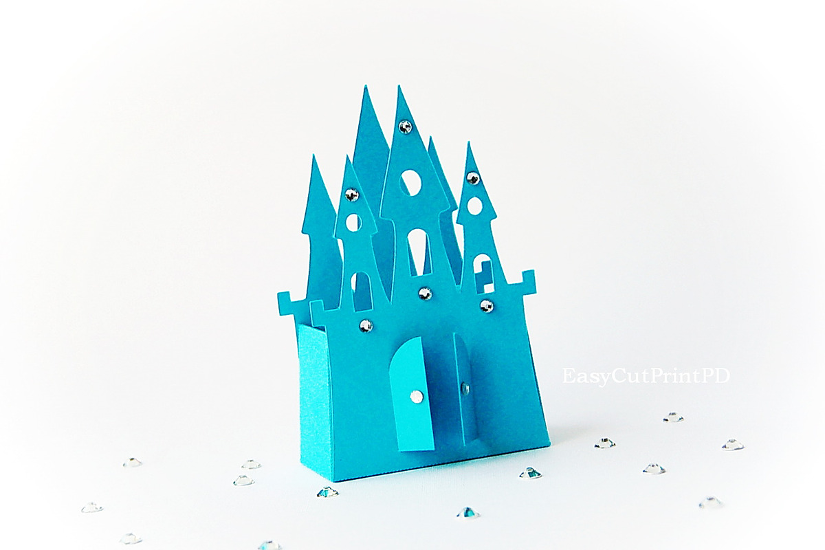 Princess Frozen Castle box template, an Invitation Template by Magic Story Studio (Photo 1 of 3)
