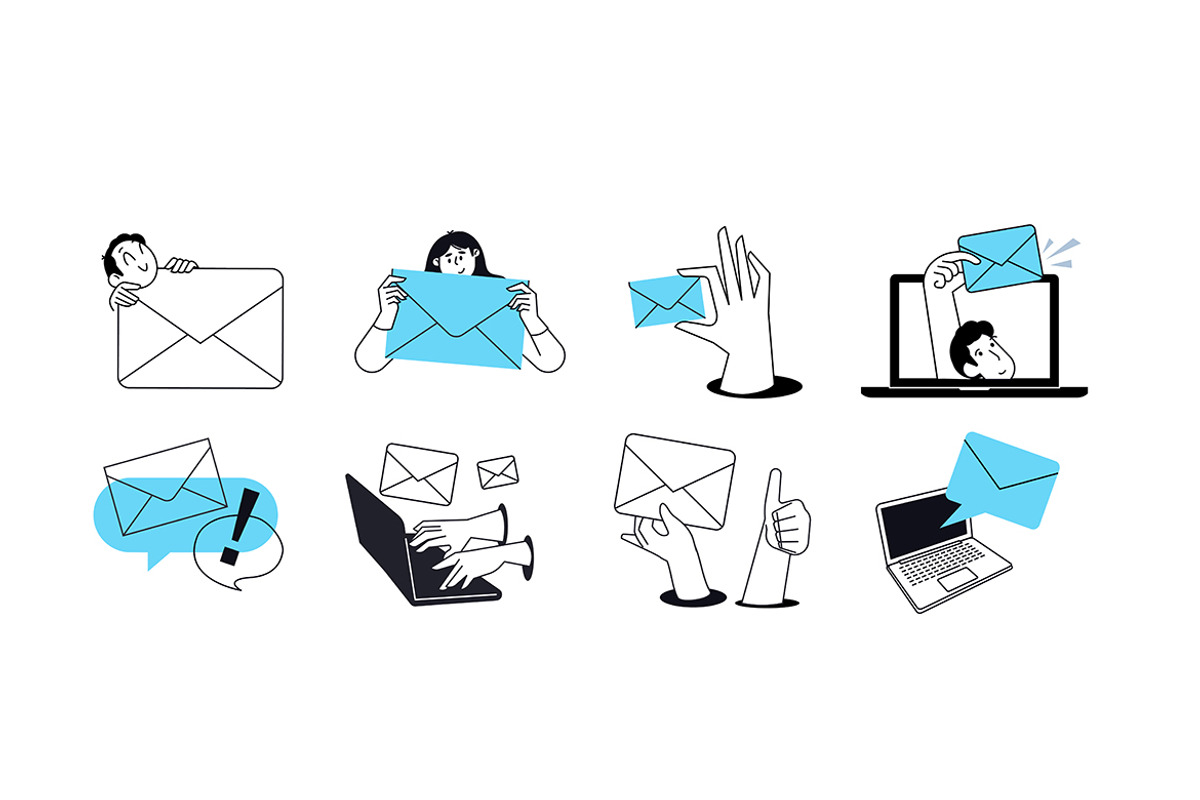 People and email marketing, a Person Illustration by PureSolution (Photo 4 of 6)