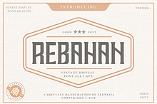 REBAHAN - Vintage Display Font
