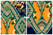 Artisanal Tropical 2026 Fabric, a Wallpaper Graphic by Luiz da Rolt Grathwohl (Thumbnail 1 of 16)
