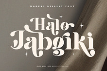 Jabgiki - Bold Serif Font