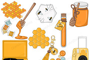 Honey Clipart, a Food Illustration by GlamArtZhanna (Thumbnail 3 of 4)