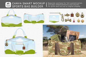 Sports Bag Builder Canva Mockup