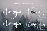 Warrenson Script Font, a Script Font by Creativeqube Design (Thumbnail 12 of 19)