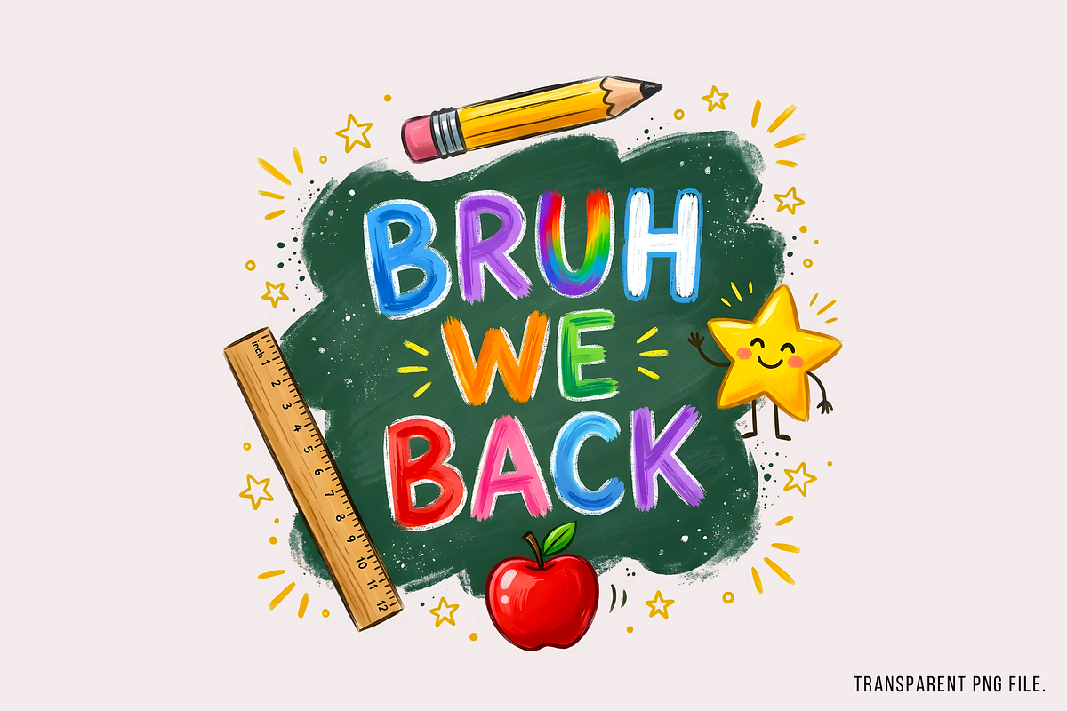 First Day of School PNG, an Object Illustration by Clipart Bloom (Photo 1 of 2)