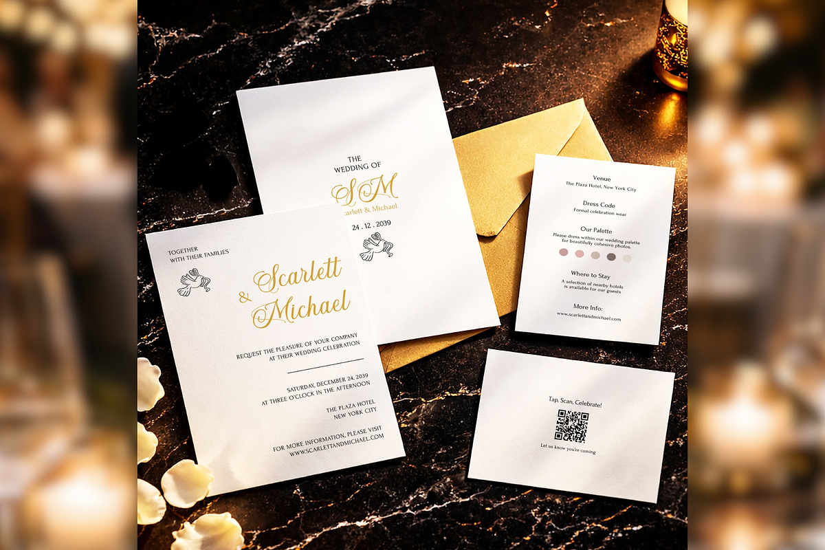 Luxury Invite Suite Canva bd004, an Invitation Template by TyphoonStudio (Photo 1 of 9)