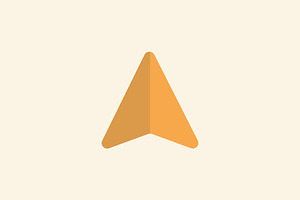 Letter A Triangle Logo Design Vector