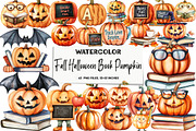 Fall Halloween Book Pumpkin Teache, an Illustration by DreamArtGraphic (Thumbnail 1 of 5)