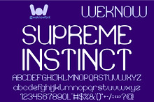 Supreme Instinct font