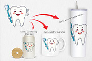Dentist Tooth Clipart, a Graphic by Artnoy (Thumbnail 4 of 5)