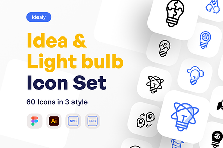 Idealy - Idea & Lightbulb Icon Pack