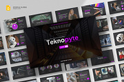 Digital Technology Google Slides, a Presentation Template by fluffstudio (Thumbnail 1 of 5)