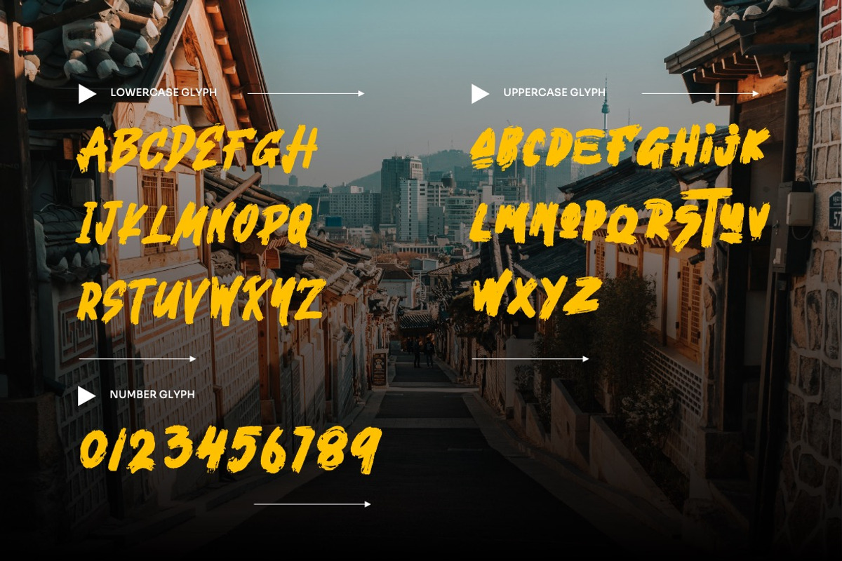 Larthez - Korean Brush Font, a Handwritten Font by Dhabee (Photo 5 of 12)