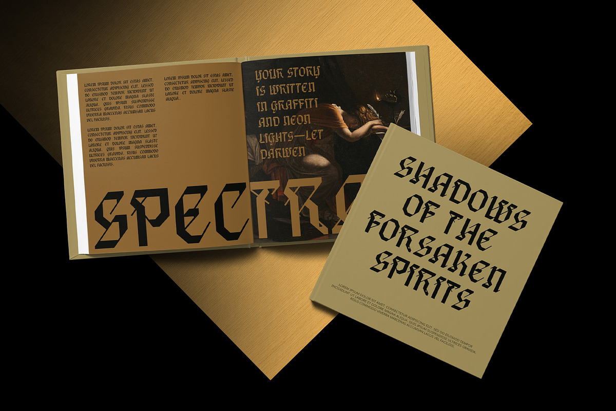 CS Noisy – Blackletter Font, a Blackletter Font by Craft Supply Co. (Photo 7 of 8)