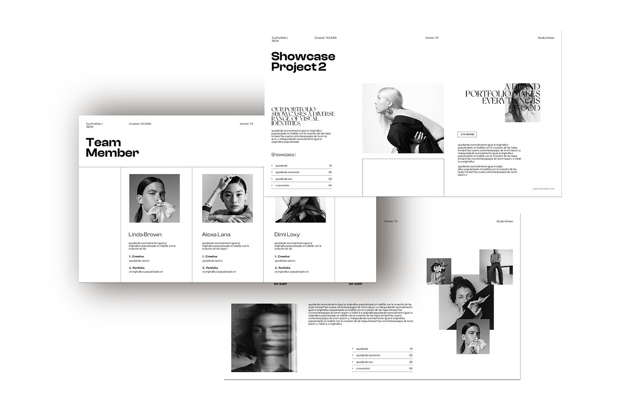 Eva | Portfolio Template, a Presentation Template by Studio Artisan (Photo 8 of 10)