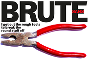 Brute Sans Font Packet, a Sans Serif Font by Wiescher Design (Thumbnail 2 of 6)