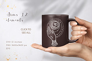58 items. Meditation Girl set, a Decorative Illustration by anvinoart (Thumbnail 11 of 12)