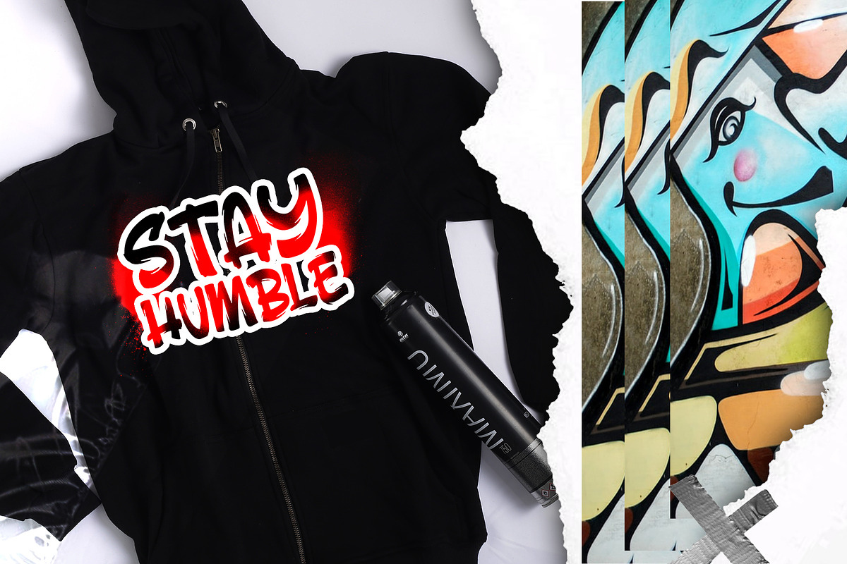 GravBOOM GRAFFITI FONT, a Blackletter Font by dansdesign (Photo 2 of 6)