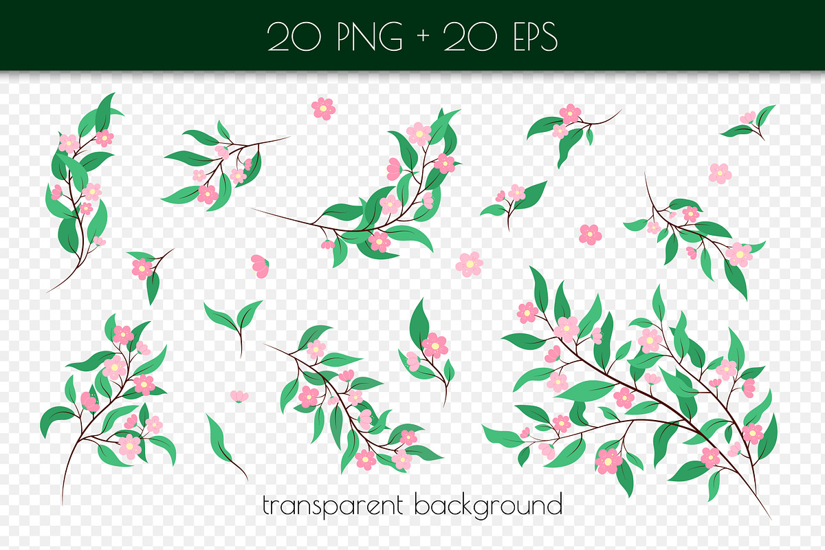 Cute Flowers | Floral Collection EPS, a Decorative Illustration by AnnaViolet_store (Photo 2 of 5)