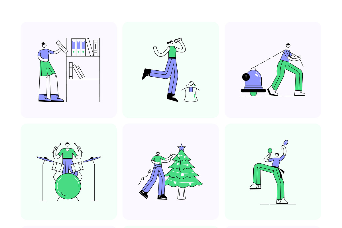 People & Places Illustration Bundle, a Person Illustration by Creative Stall (Photo 8 of 22)