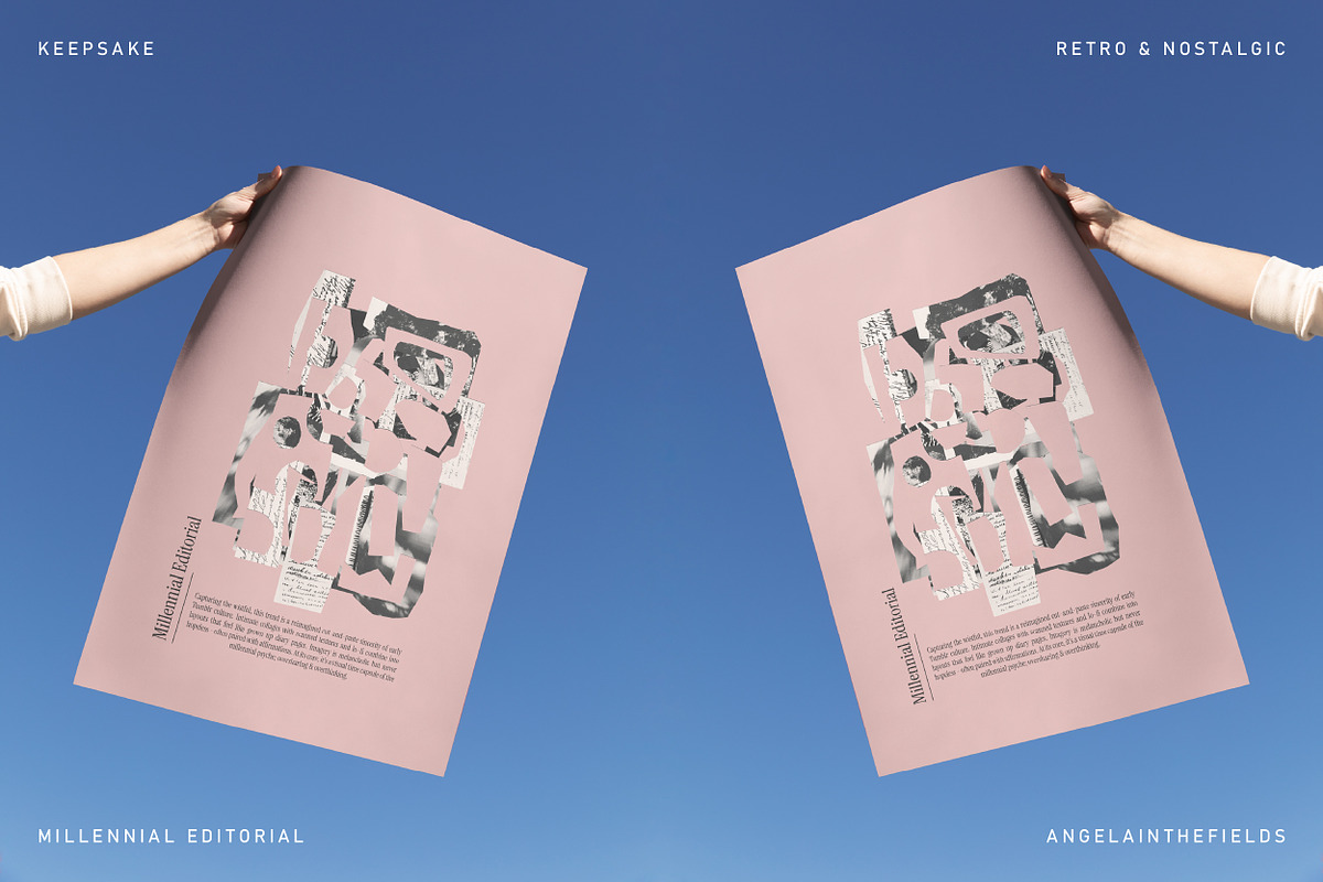 MILLENNIAL Abstract Collage 1, an Object Graphic by angelainthefields (Photo 9 of 10)
