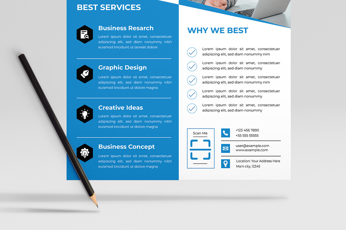 Marketing Agency Flyer, a Flyer Template by MightyDesign (Photo 5 of 8)