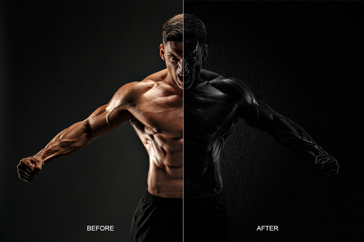 Black & Speck Photoshop Action, an Action Add-On by DESIGNAVO (Photo 5 of 9)