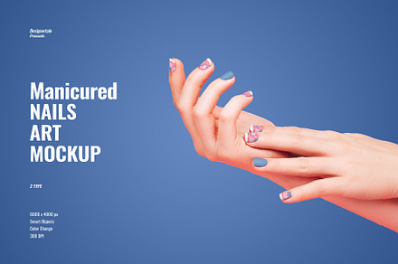 Manicured Nails Art Mockup