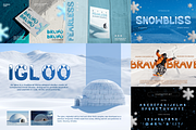 Christmas Winter Font Bundle, a Sans Serif Font by Vadovastd (Thumbnail 4 of 9)