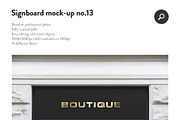 50 sign facade signboard logo mock, a Product Mockup by PrintPixel (Thumbnail 15 of 53)