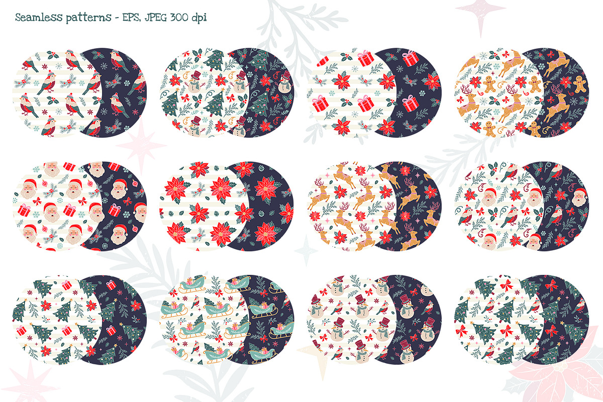 Magical Christmas. Vector Clipart, a Seasonal Illustration by Hanna's ArtLab (Photo 7 of 8)