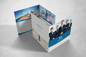 Corporate Square Bifold Brochure