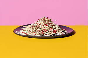 Pile of red-tipped matches on purple, an Arts & Entertainment Photo by Gladkov photography