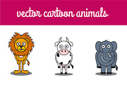 Vector cartoon animals, an Animal Illustration by DeepDesign (Thumbnail 1 of 2)