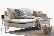 Two-seat sofa 3d model, a Furniture 3D Model by 3dmitruk (Thumbnail 5 of 11)