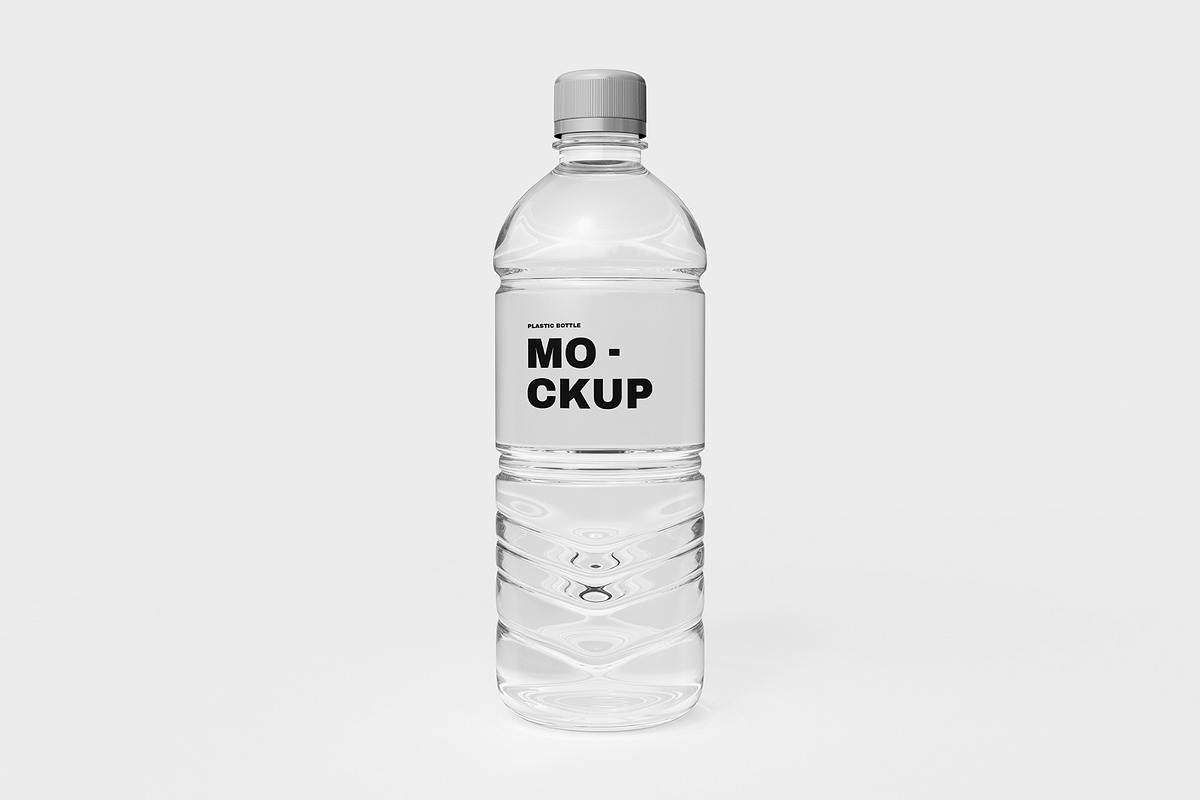 Transparent Plastic Bottle Mockup, a Product Mockup by graphypix (Photo 3 of 4)