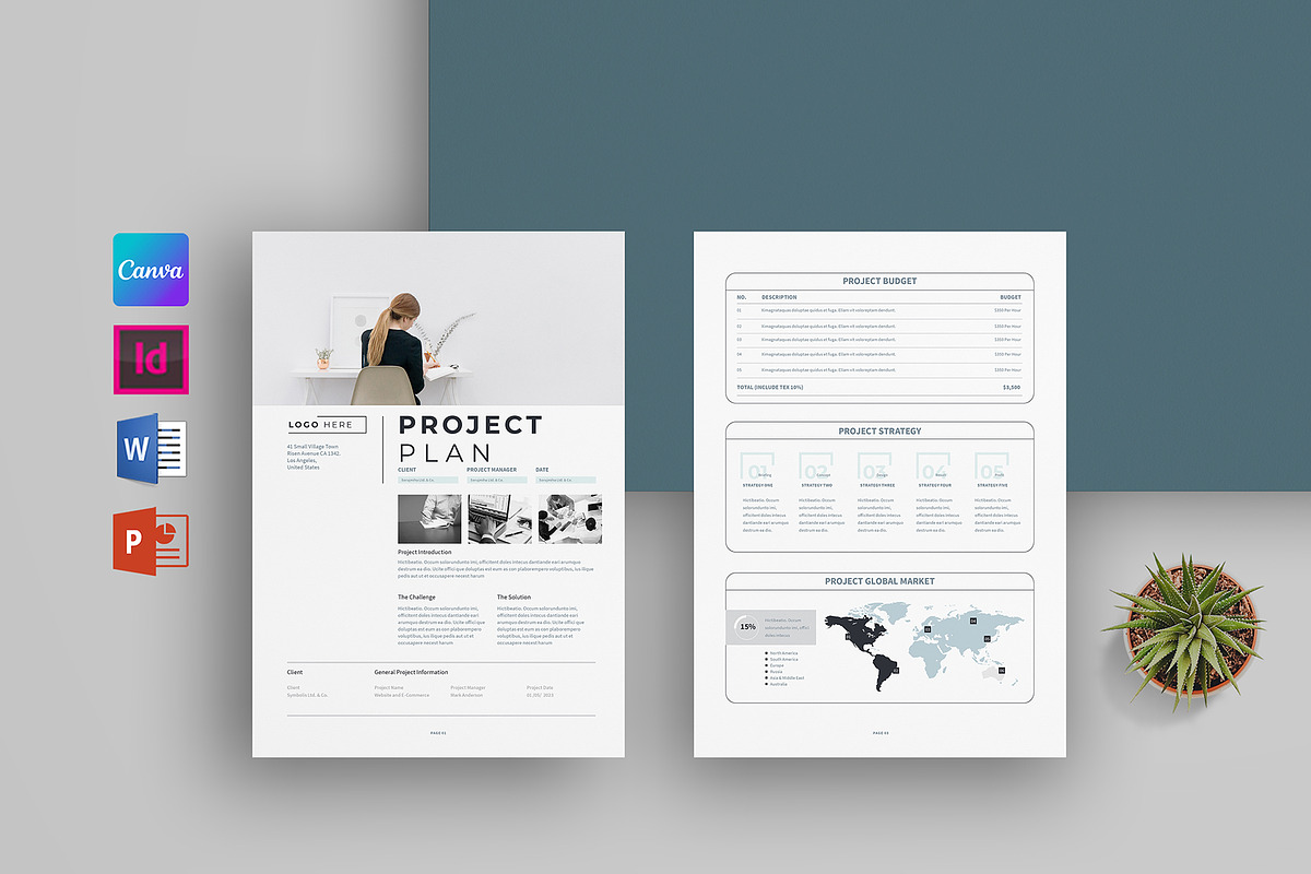 Proposal Bundle | MS Word & Indesign, a Stationery Template by obayes