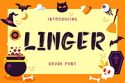 Linger - Brush Font, a Font by PutraCetol Studio (Thumbnail 1 of 11)