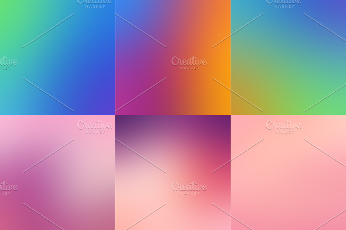 55 Blurred gradient backgrounds, a Texture Graphic by karetniy (Photo 4 of 10)
