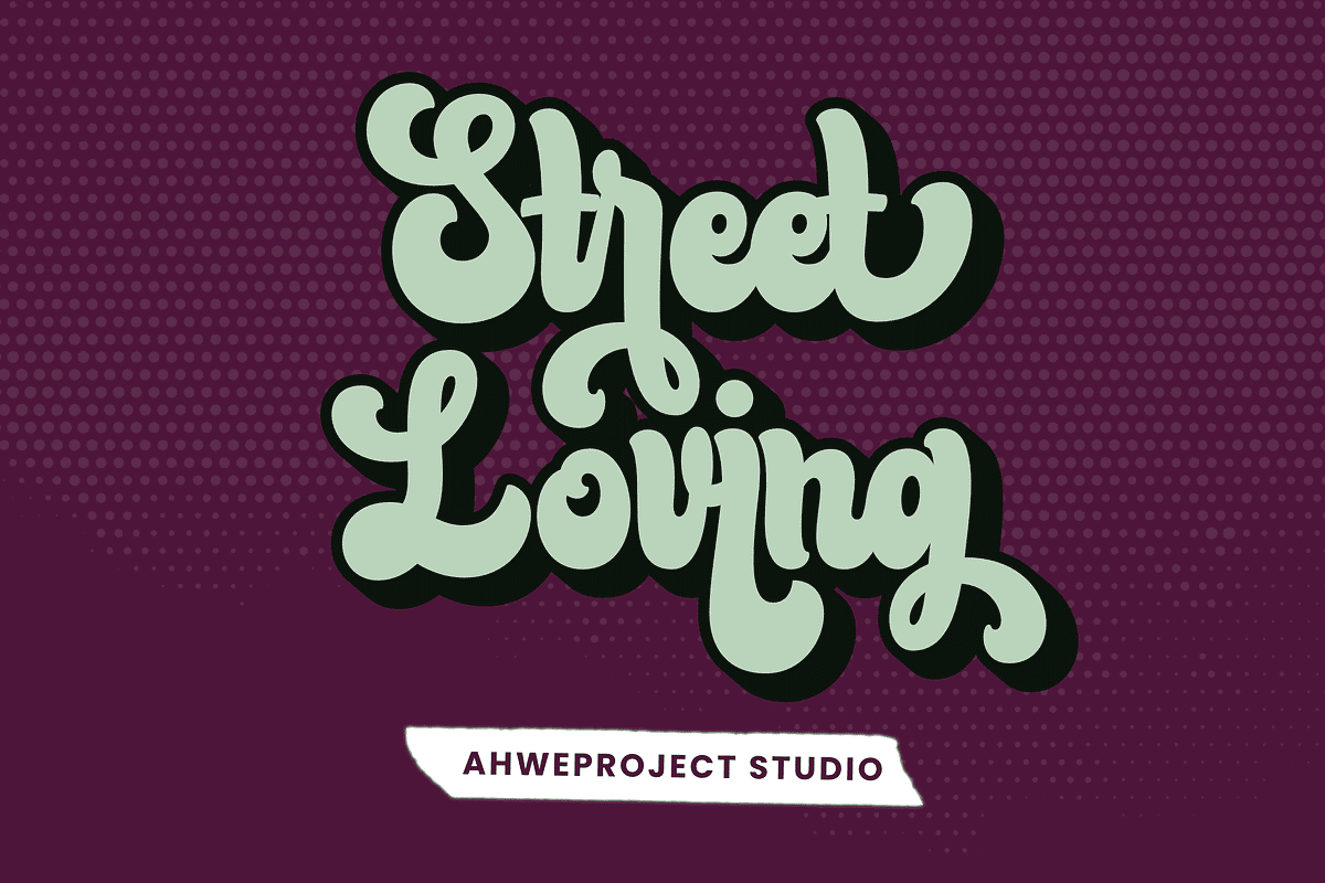 Bluend - Retro Script Display, a Script Font by ahweproject (Photo 3 of 10)