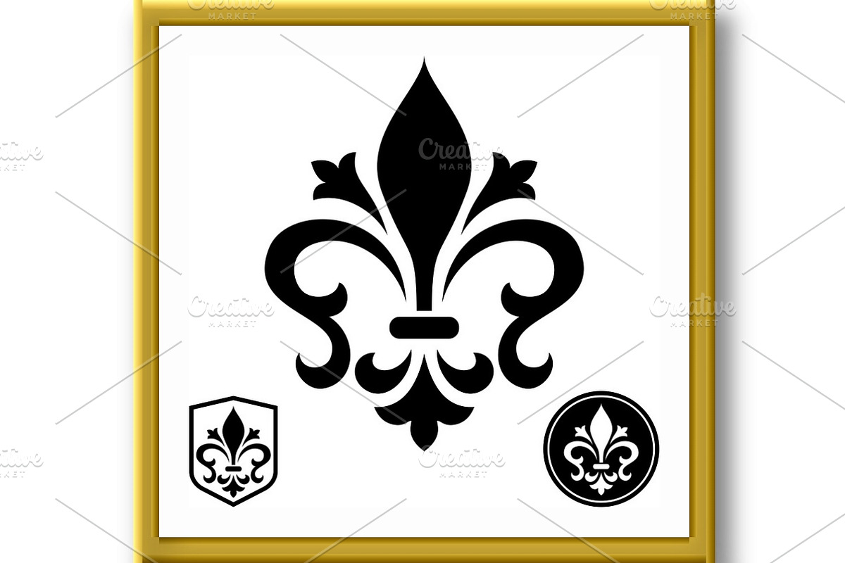 Black royal lily on a white, a Duotone Icon by RODINA (Photo 2 of 3)