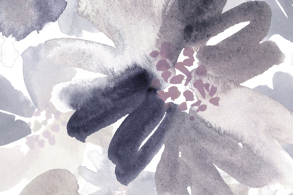 Watercolor floral pattern, a Pattern Graphic by Anya-D (Photo 2 of 4)