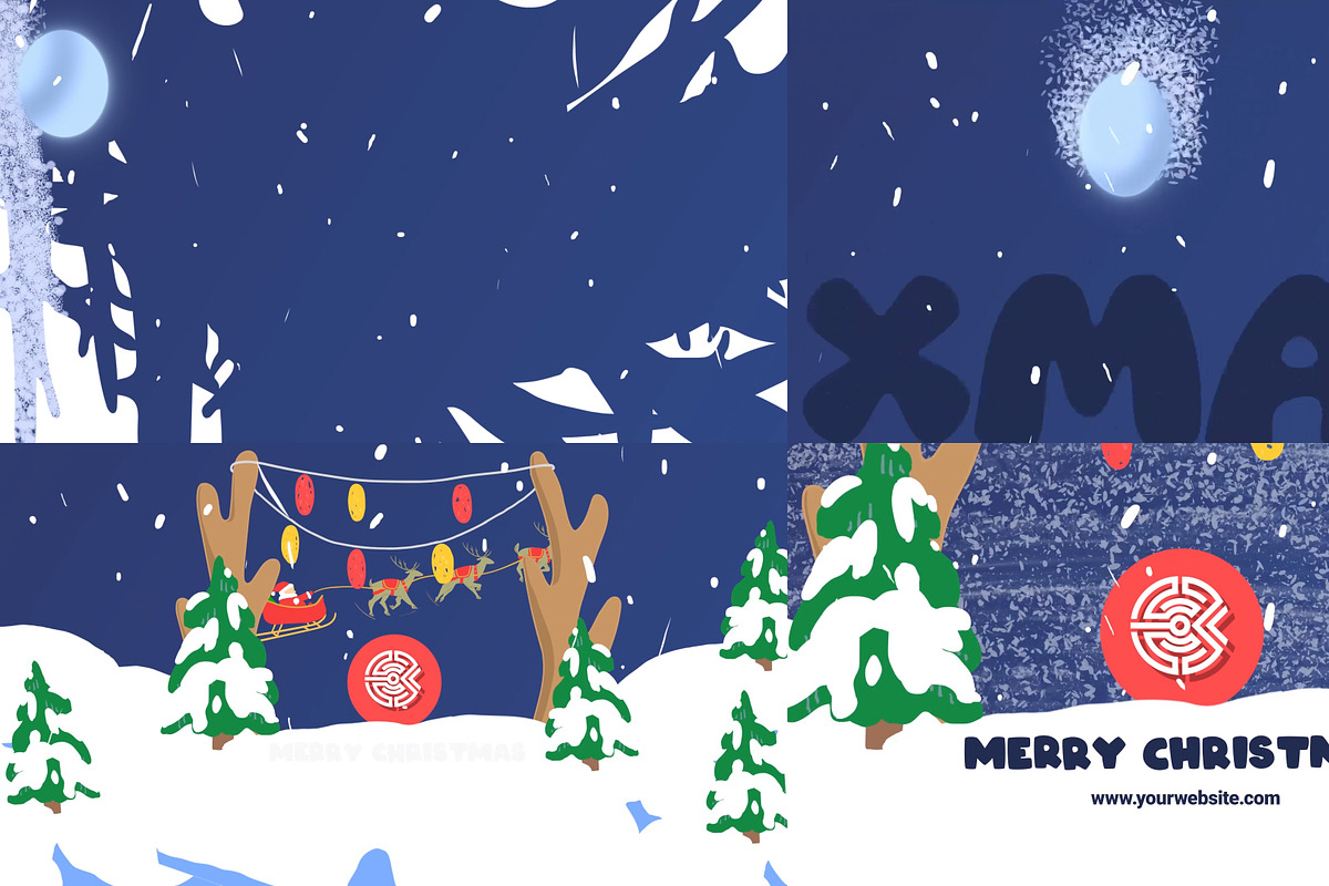 Christmas Cartoon Santa Logo DaVinci, a Templates & Theme by FlashFXbox (Photo 1 of 2)